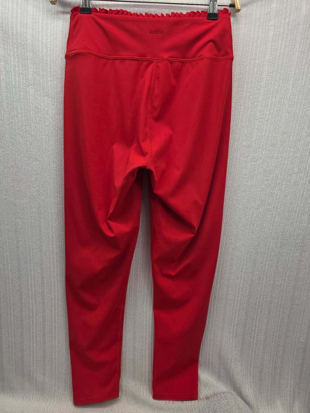 Aralina Red Ruffle Waist Athletic Leggings Size M